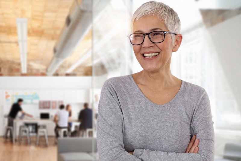 Smiling older woman